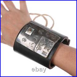 Vintage Native American silver Ketoh Bowguard bracelet