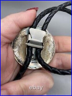 Vintage Native American sterling Man in the Maze bolo tie