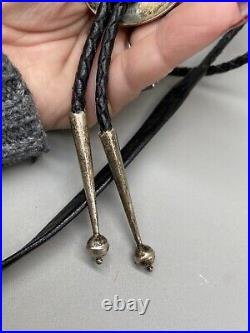 Vintage Native American sterling Man in the Maze bolo tie
