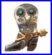Vintage Native American sterling silver copper & turquoise floral boot brooch