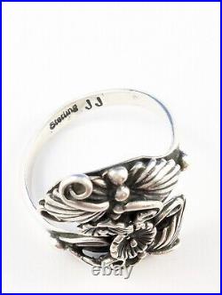 Vintage Native American sterling silver ring by Navajo artist Johnny Johnson Vintage Native American sterling silver ring by Navajo artist Johnny Johnson