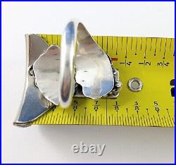 Vintage Native American sterling silver ring by Navajo artist Johnny Johnson