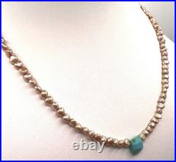 Vintage Native Navajo made Turquoise Necklace All Natural