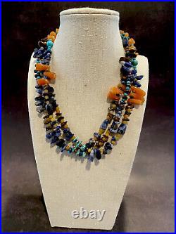 Vintage Native Santo Domingo Turquoise Necklace