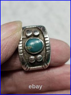 Vintage Native Sterling Silver Turquoise Ring