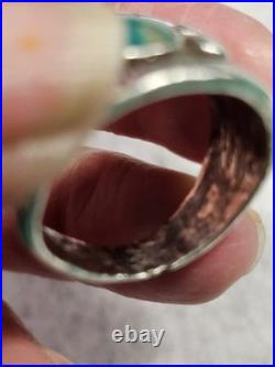 Vintage Native Sterling Silver Turquoise Ring