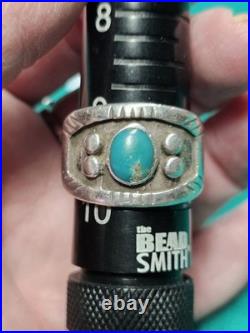 Vintage Native Sterling Silver Turquoise Ring
