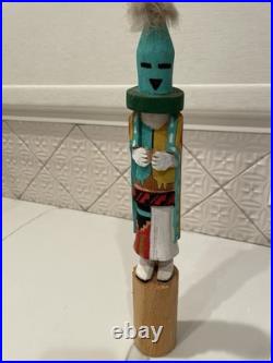 Vintage Navajo Aholi Kachina Doll Signed by Artist Bert Jones 14.5 Inches Tall