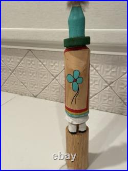 Vintage Navajo Aholi Kachina Doll Signed by Artist Bert Jones 14.5 Inches Tall
