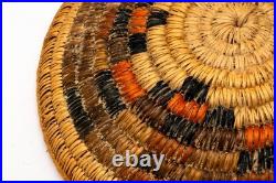 Vintage Navajo Diné Ceremonial/Wedding Coiled Basket/Tray, Diameter 10 3/4