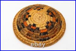 Vintage Navajo Diné Ceremonial/Wedding Coiled Basket/Tray, Diameter 10 3/4
