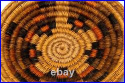 Vintage Navajo Diné Ceremonial/Wedding Coiled Basket/Tray, Diameter 10 3/4