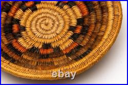 Vintage Navajo Diné Ceremonial/Wedding Coiled Basket/Tray, Diameter 10 3/4