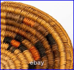 Vintage Navajo Diné Ceremonial/Wedding Coiled Basket/Tray, Diameter 10 3/4