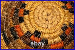 Vintage Navajo Diné Ceremonial/Wedding Coiled Basket/Tray, Diameter 10 3/4