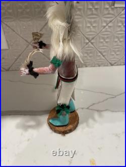 Vintage Navajo Eagle Dancer Kachina Doll Handcrafted 11.5 1970s-1990s Signed