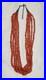 Vintage Navajo Five Strand 26 Natural Branch Coral Necklace/w 925 Silver Cones