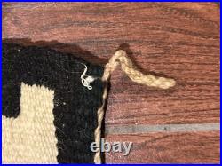 Vintage Navajo Hand Woven Rug. 28 X 28