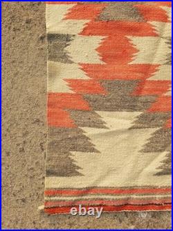 Vintage Navajo Handwoven Beautiful Native American Rug Carpet 35.4x16.1 In