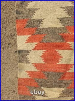 Vintage Navajo Handwoven Beautiful Native American Rug Carpet 35.4x16.1 In