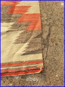Vintage Navajo Handwoven Beautiful Native American Rug Carpet 35.4x16.1 In