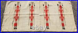 Vintage Navajo Handwoven Beautiful Native American Rug Carpet 49.2x28.7 In