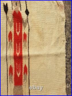 Vintage Navajo Handwoven Beautiful Native American Rug Carpet 49.2x28.7 In