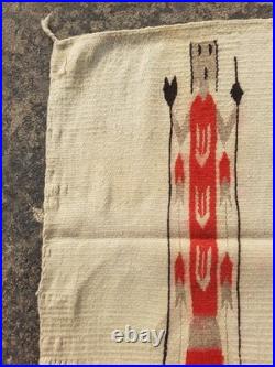 Vintage Navajo Handwoven Beautiful Native American Rug Carpet 49.2x28.7 In
