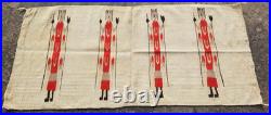 Vintage Navajo Handwoven Beautiful Native American Rug Carpet 49.2x28.7 In