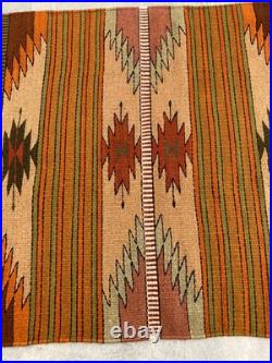 Vintage Navajo Handwoven Beautiful Native American Rug Carpet 57.8x28.3 In