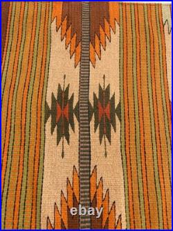 Vintage Navajo Handwoven Beautiful Native American Rug Carpet 57.8x28.3 In