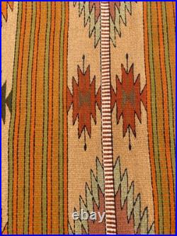 Vintage Navajo Handwoven Beautiful Native American Rug Carpet 57.8x28.3 In