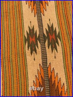 Vintage Navajo Handwoven Beautiful Native American Rug Carpet 57.8x28.3 In