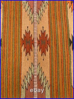 Vintage Navajo Handwoven Beautiful Native American Rug Carpet 57.8x28.3 In
