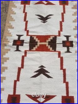 Vintage Navajo Handwoven Beautiful Native American Rug Carpet 60.6x30.3 In