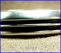 Vintage Navajo Johnny Mike Begay Native American Sterling Silver Cuff Bracelet