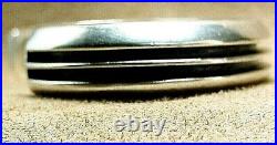 Vintage Navajo Johnny Mike Begay Native American Sterling Silver Cuff Bracelet