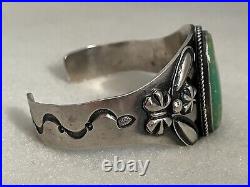 Vintage Navajo Kirk Smith Sterling Silver Turquoise Bracelet