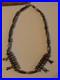 Vintage Navajo Mellon and Blossom Bead Silver Necklace Native American Jewelry
