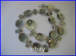 Vintage Navajo Native American Sterling Silver Stamped Concho Chain Belt 62.1 GR