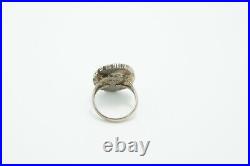Vintage Navajo Native American Sterling Silver Turquoise Ring, Benson Yazzie