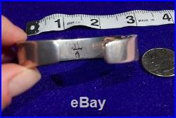 Vintage Navajo Native American silver spiny oyster ingot cuff bracelet