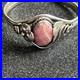 Vintage Navajo / S. W. Style Sterling & Rhodochrosite Cuff Bracelet