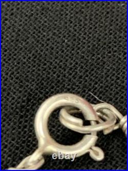 Vintage Navajo Signed R. C. Little Pendant & Rising Sun 5 strand sterling chain