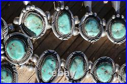Vintage Navajo Squash Blossom necklace. NO RESERVE. Great stones