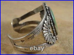 Vintage Navajo Sterling Silver & Cerrillos Turquoise Cuff Bracelet (sm. Sz.)