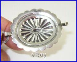 Vintage Navajo Sterling Silver Concho Belt Necklace 30 101 Grams