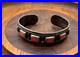 Vintage Navajo Sterling Silver & Coral Cuff Bracelet