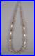 Vintage Navajo Sterling Silver Hand Made Bead Necklace