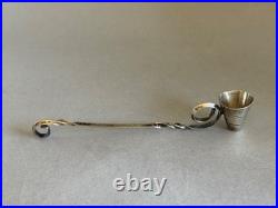 Vintage Navajo Sterling Silver Hand Stamped Candle Snuffer. 6 1/4 Long